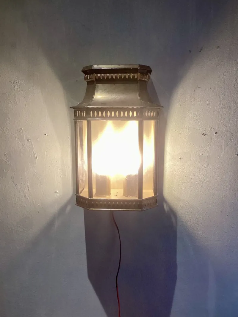 Pamono Louis Philipe II Garden Wall Lamp from Roger Pladier> Garden Lighting