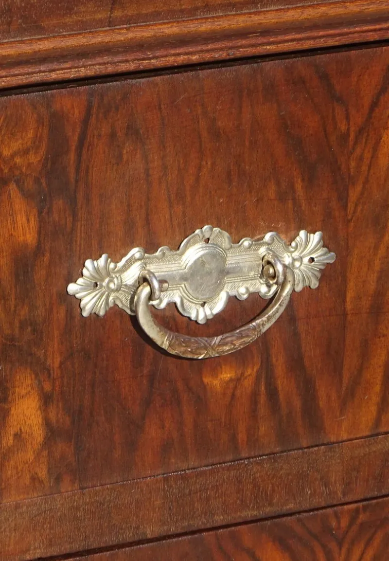 Outlet Pamono Louis Philippe Chest of Drawers in Walnut and Burl Walnut from Befos
