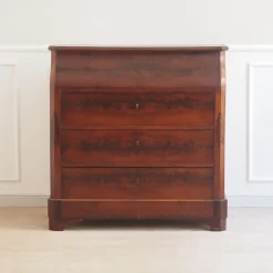 Pamono Louis Philippe Dressing Table with Mirror and Marble Top, 1850s><noscript><img width=
