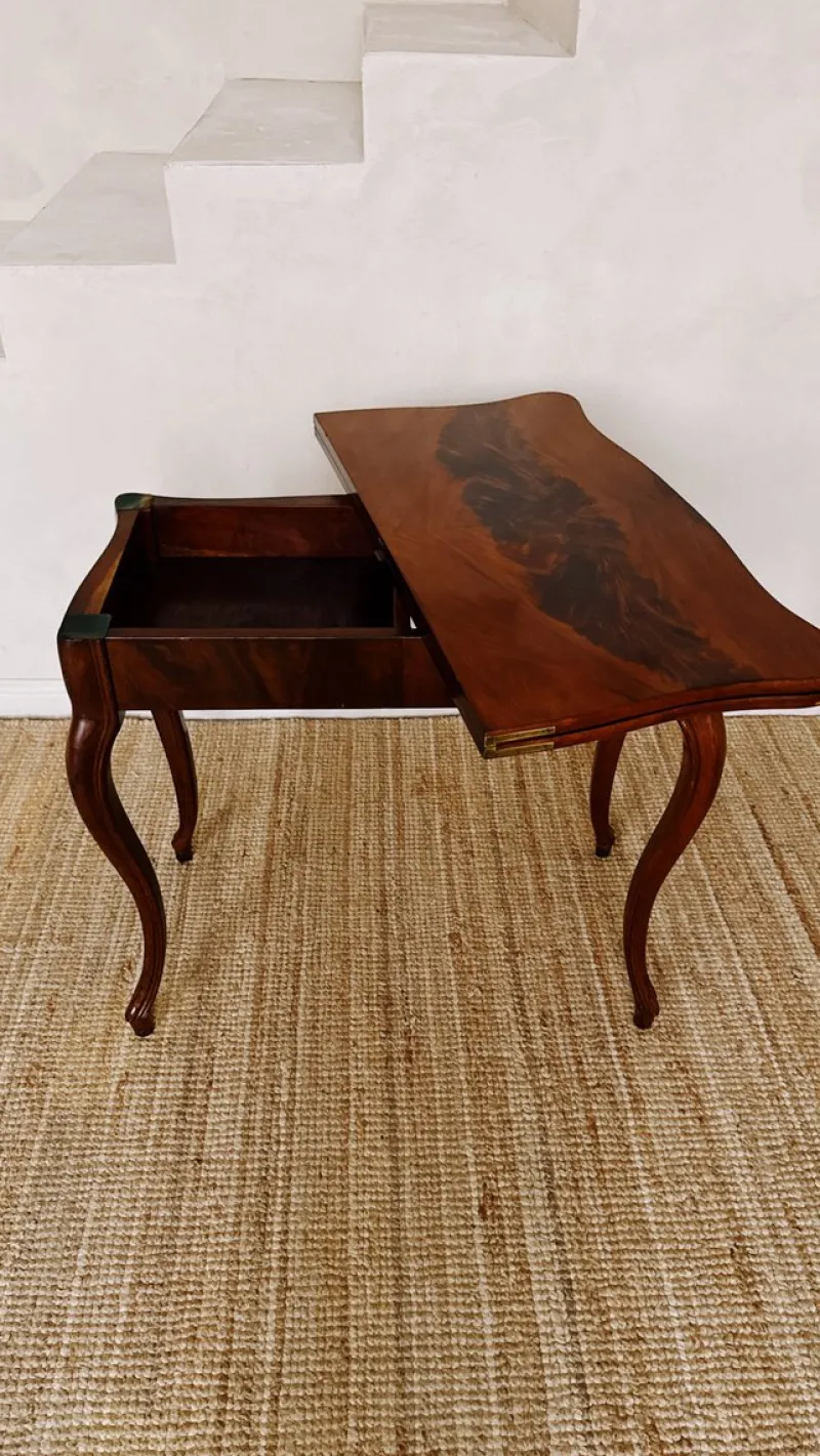 Pamono Louis Philippe Mahogany Game Table> Game Tables