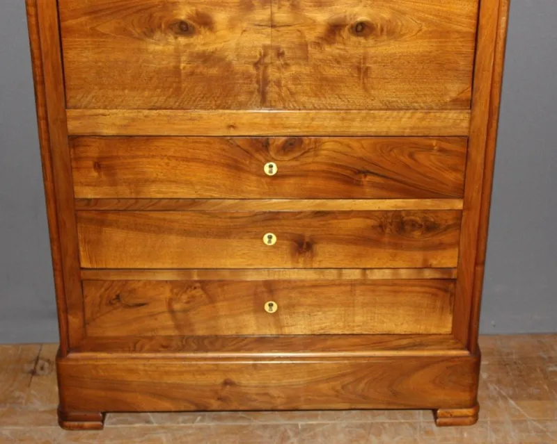 Pamono Louis Philippe Secretary in Walnut, 19th Century> Secretaires