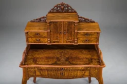 Pamono Louis Philippe Walnut Secretary Desk><noscript><img width=