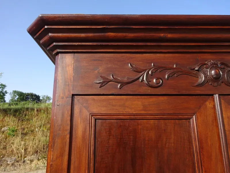 Pamono Louis Philippe Walnut Wardrobe, 1890s> Cabinets & Wardrobes