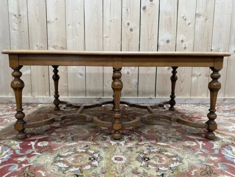Outlet Pamono Louis XIII Style Coffee Table with Crisscross Pattern
