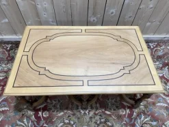 Outlet Pamono Louis XIII Style Coffee Table with Crisscross Pattern