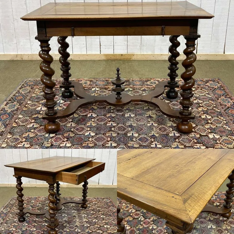 Pamono Louis XIII Style Desk in Walnut, 1800s> Desks