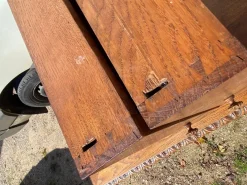Pamono Louis XIII Style Oak 2-Drawer Desk with Twisted Legs