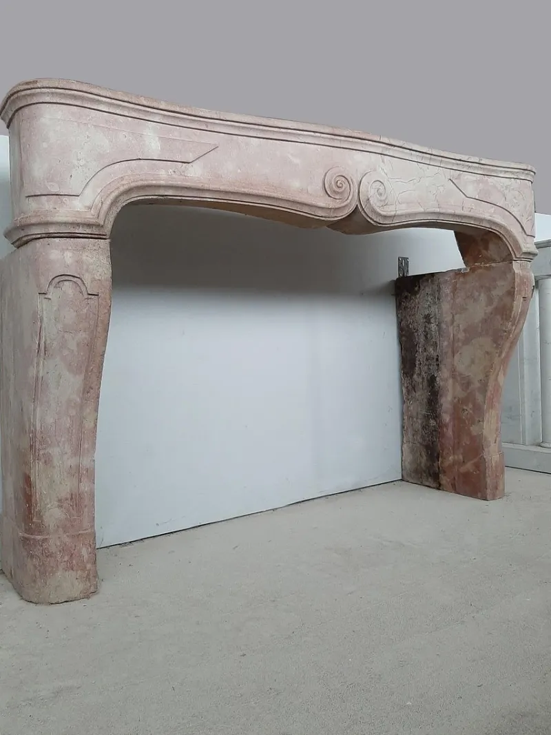 Online Pamono Louis XIV Pink Marble Fireplace, 1680