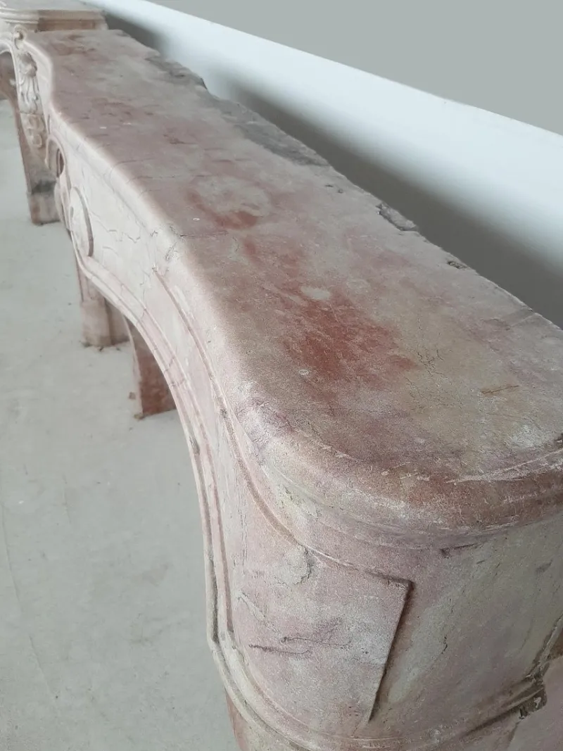 Online Pamono Louis XIV Pink Marble Fireplace, 1680