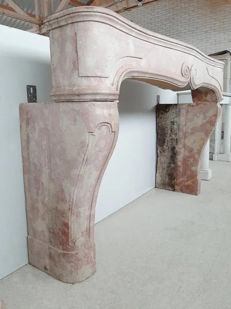 Online Pamono Louis XIV Pink Marble Fireplace, 1680