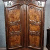 Pamono Louis XV Armoire in Marquetry, Elm and Walnut by Antoine Sertelon, 1773> Cabinets & Wardrobes