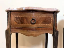 Pamono Louis XV Ceremonial Tables in Precious Wood, Set of 2><noscript><img width=