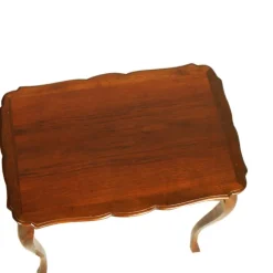 Pamono Louis XV French Nesting Tables in Walnut, 1930, Set of 3