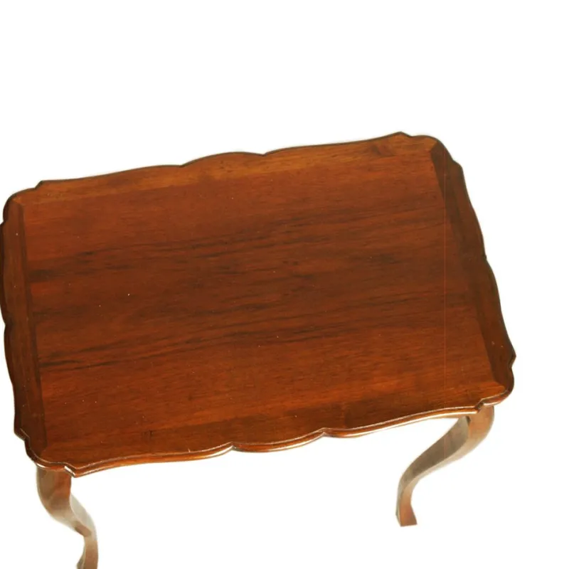 Pamono Louis XV French Nesting Tables in Walnut, 1930, Set of 3