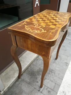 Best Pamono Louis XV Inlaid Wood Game Table