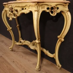 Best Pamono Louis XV Italian Console with Mirror, 1960s, Set of 2