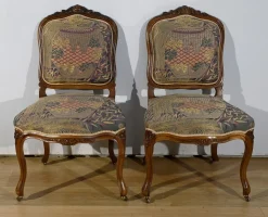 Best Pamono Louis XV Living Room Set in Walnut, 1920s, Set of 5