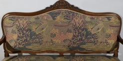 Best Pamono Louis XV Living Room Set in Walnut, 1920s, Set of 5