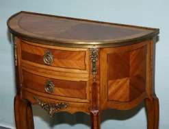 Online Pamono Louis XV Marquetry Side Table Nightstand with Gilt Gold Mounts