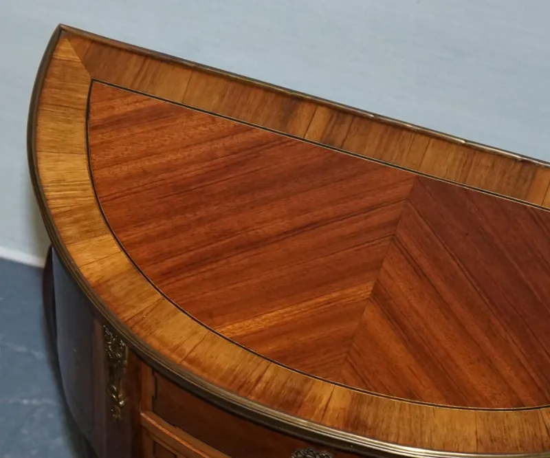 Online Pamono Louis XV Marquetry Side Table Nightstand with Gilt Gold Mounts