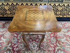 Online Pamono Louis XV Marquetry Style Games Table