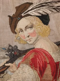 Pamono Louis Xv Period Fireplace Screen in Doré Wood and Tapestry, 18th Century> Fireplaces And Mantels