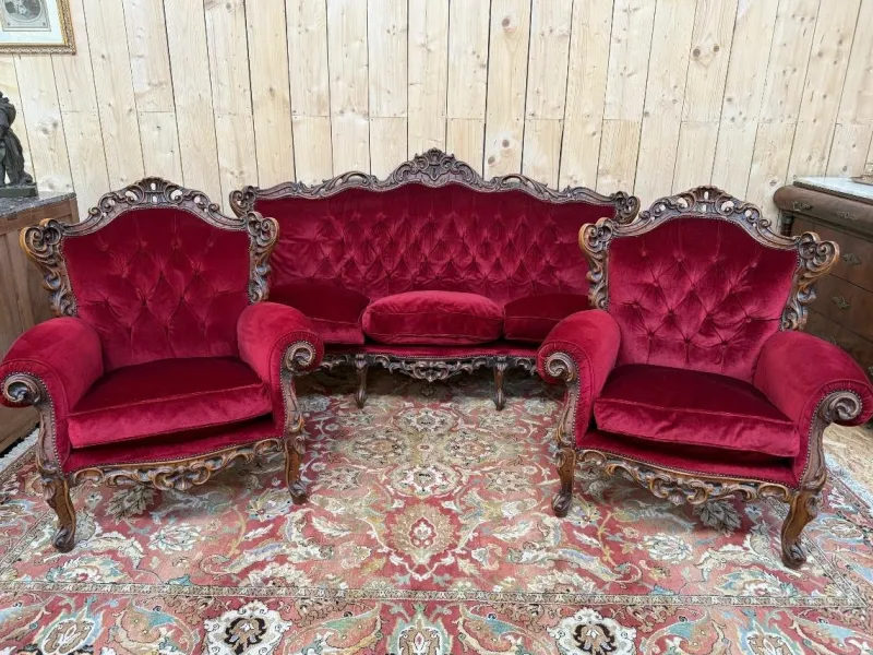 Online Pamono Louis XV Rocaille Salon Set, Set of 3