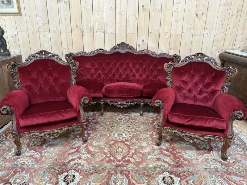 Online Pamono Louis XV Rocaille Salon Set, Set of 3