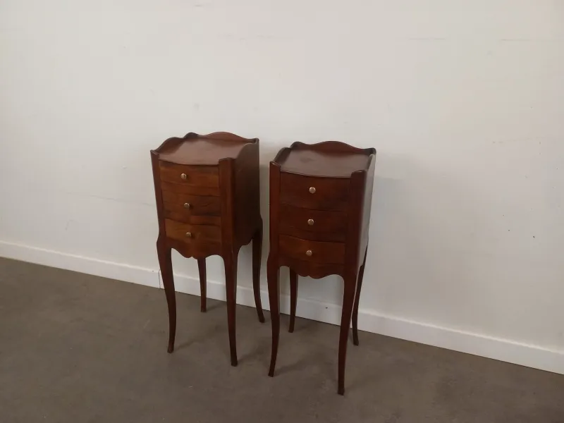Pamono Louis XV Style Bedside Tables, 1950s, Set of 2> Nightstands