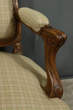 Best Pamono Louis XV Style Beechwood Armchair, Mid-19th Century