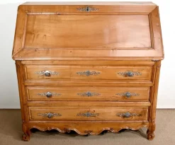 Pamono Louis XV Style Chest of Drawers or Secretaire in Cherry, Early 19th Century><noscript><img width=