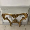 New Pamono Louis XV Style Console in Gilded Wood, France, 19th Century