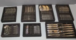 Pamono Louis XV Style Cutlery Service by François Frionnet, 1940s, Set of 84> Cutlery & Serving Utensils