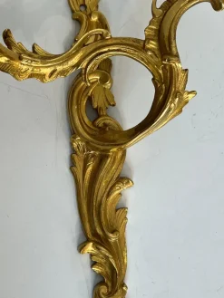 Clearance Pamono Louis XV Style Gilt Bronze Wall Lights, Set of 2
