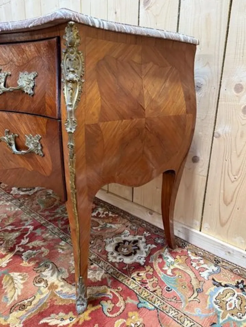 Pamono Louis XV Style Marquetry Chest of Drawers> Dressers, Commodes & Chests