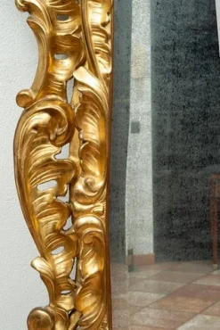 Outlet Pamono Louis XV Style Mirror in Gilded and Carved Wood, Florence, 19th Century