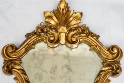 Pamono Louis XV Style Mirrors in Gilded and Carved Wood, Venice, 19th Century, Set of 2><noscript><img width=