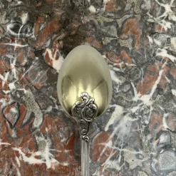 New Pamono Louis XV Style Mocha Spoons in Silver and Vermeil, France, 19th Century, Set of 12