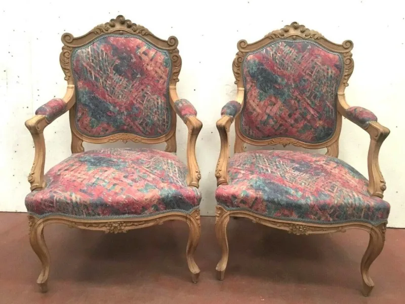 Hot Pamono Louis XV Style Rocaille Sofa and Armchairs, Set of 3