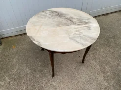 Online Pamono Louis XV Style Round Marble Coffee Table