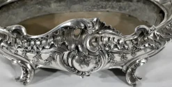 Pamono Louis XV Style Silver Bronze Planter, 19th Century><noscript><img width=