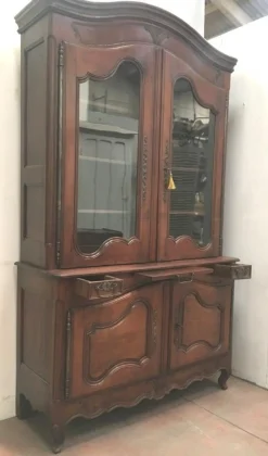 Pamono Louis XV Two-Body Buffet in Walnut, 1700s><noscript><img width=