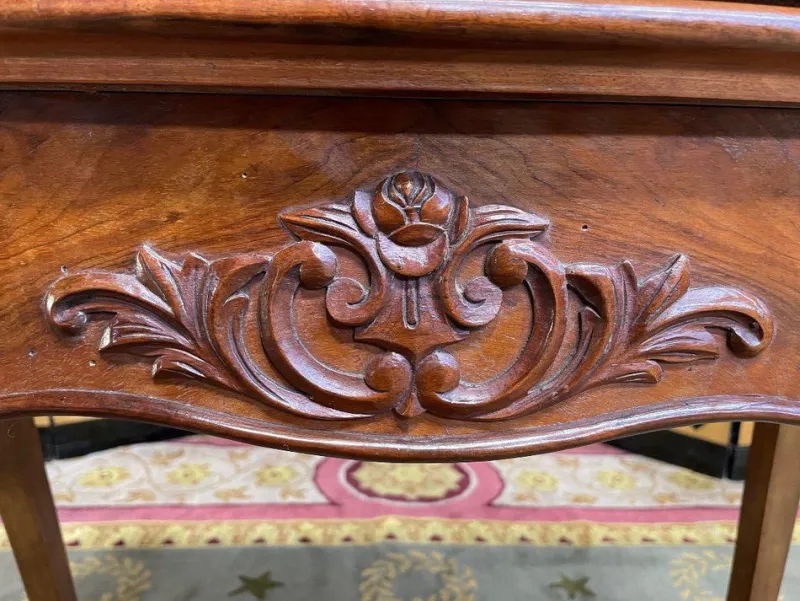 Pamono Louis XV Walnut Games Table> Game Tables