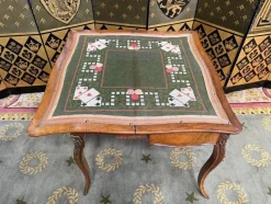 Pamono Louis XV Walnut Games Table><noscript><img width=