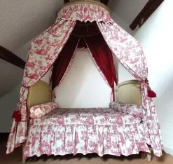 Pamono Louis XVI Baldaquin Bed, 1780s> Beds & Bedroom Sets