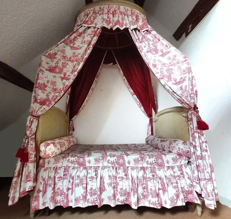 Pamono Louis XVI Baldaquin Bed, 1780s> Beds & Bedroom Sets