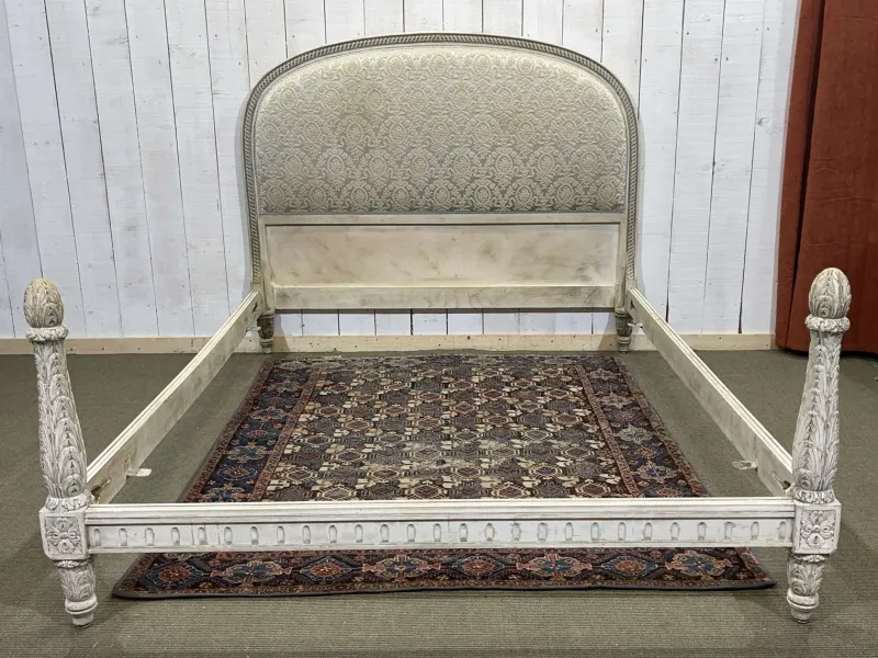 Pamono Louis XVI Beech Balleroy Bed, Early 20th Century