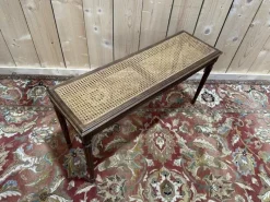 Pamono Louis XVI Canework Piano Bench><noscript><img width=