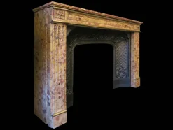 Pamono Louis XVI Fireplace Mantel in Breche Dalepp Marble><noscript><img width=