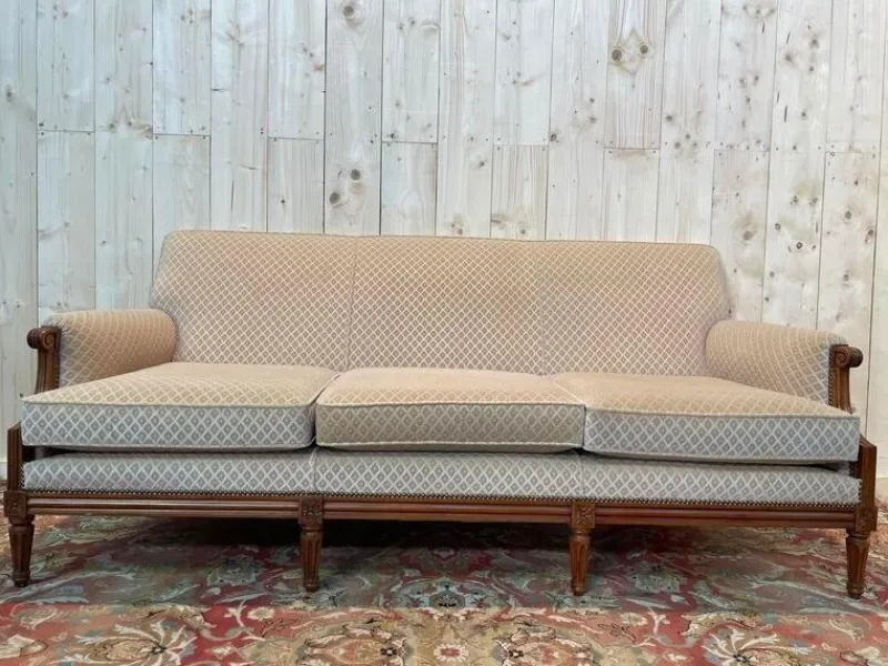 Outlet Pamono Louis XVI Living Room Sofa and Bergeres, Set of 3